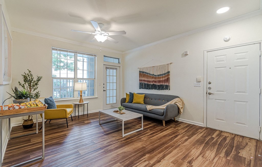 Living Room Interior at Capitol Crossing, Austin Texas